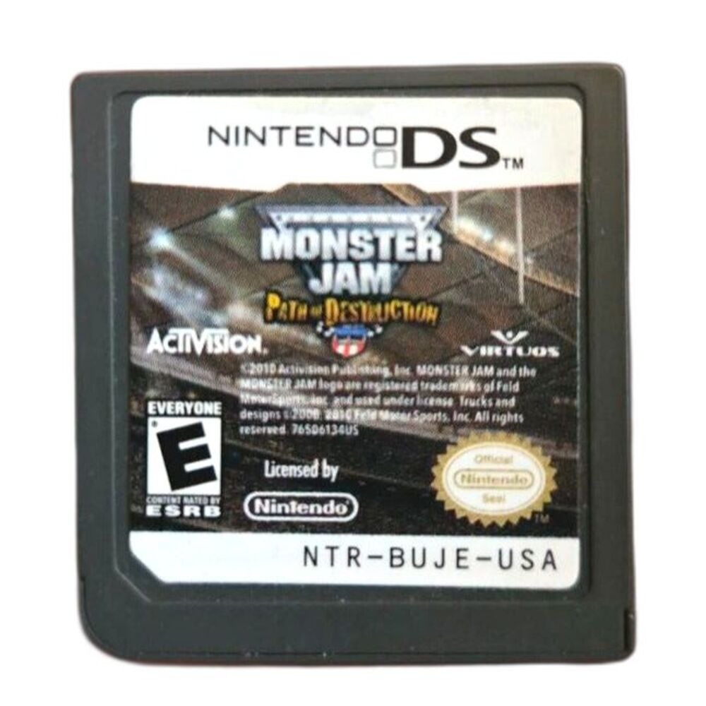 Monster Jam: Path of Destruction Nintendo DS 3DS (Cartridge Only) Tested